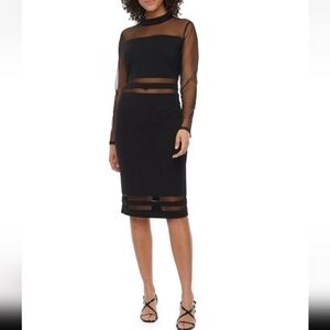 ⭐️3/$20⭐️ Black Sheer Panel Dress